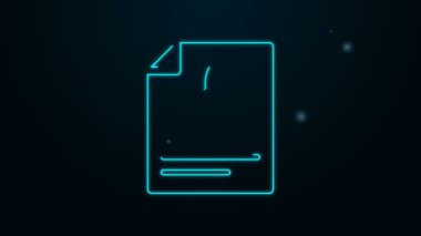 Siyah zemin üzerinde kan testi ikonu olan parlak neon çizgili tıbbi pano. Klinik kayıtları, reçeteli ilaçlar, sağlık kontrolü raporları. 4K Video hareketli grafik canlandırması