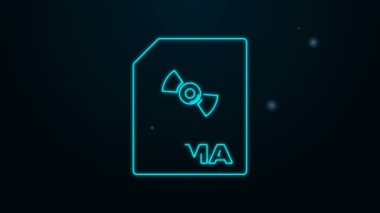 Parlayan neon hattı WMA dosya belgesi. Siyah arkaplanda wma düğmesi simgesi indir. WMA dosya sembolü. Wma müzik format işareti. 4K Video hareketli grafik canlandırması