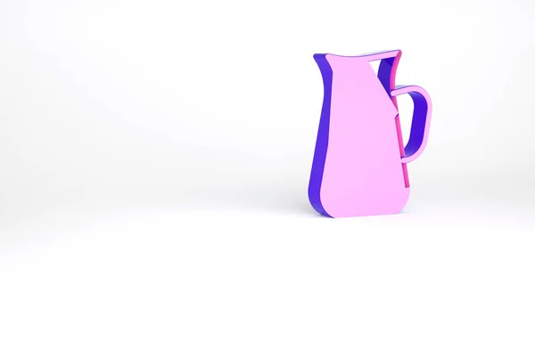 Фиолетовый Икона Сангрия Изолированы Белом Фоне Традиционный Испанский Напиток Концепция — стоковое фото