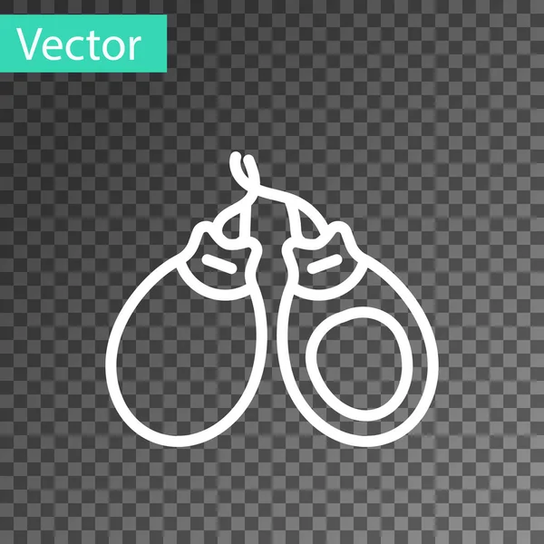 Белая Линия Музыкальный Инструмент Кастанеты Иконы Выделены Прозрачном Фоне Вектор — стоковый вектор