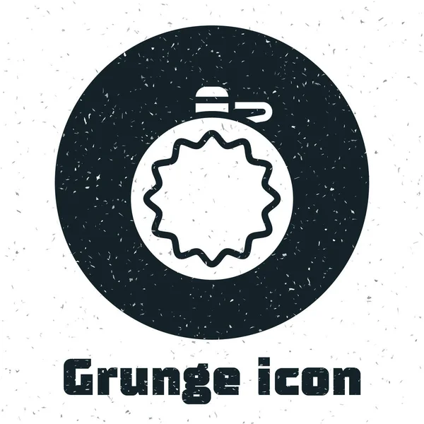 Wasserflaschen Symbol Der Grunge Kantine Isoliert Auf Weißem Hintergrund Ikone — Stockvektor