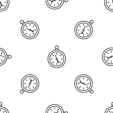 Gri çizgi pusula simgesi beyaz arkaplandaki kusursuz deseni izole etti. Rüzgâr yön bulma sembolü. Rüzgar gül işareti. Vektör İllüstrasyonu.