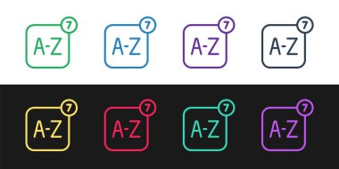 Çevrimiçi çevirmen simgesini siyah ve beyaz arkaplanda izole et. Sohbet balonunda yabancı dil konuşma simgeleri. Çeviri konsepti. Vektör.