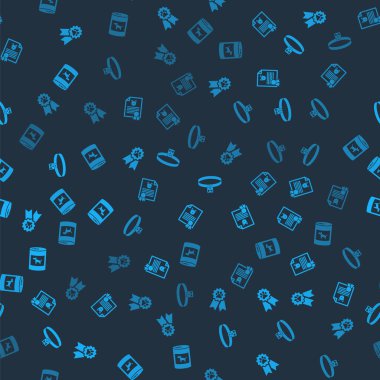 Hayvan ödülü sembolünü, köpek ya da kedi sertifikasını tasmayı ve konserve yiyecekleri kusursuz şekilde ayarla. Vektör.