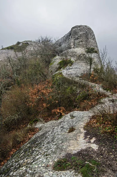 Höhlenstadt Eske Kermen Den Bergen Der Krim — Stockfoto