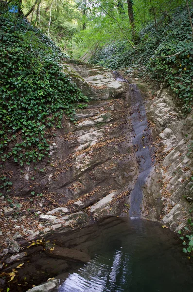 Gorge Mamed Com Uma Cama Rio Secou Acima Cercado Pela — Fotografia de Stock