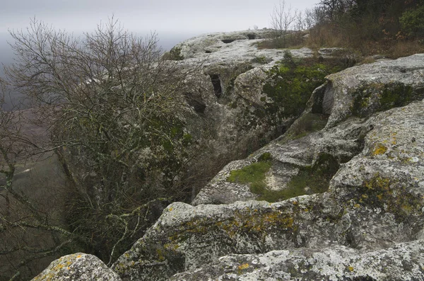 Grotte Ville Eske Kermen Dans Les Montagnes Crimée — Photo