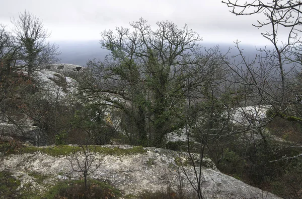 Höhlenstadt Eske Kermen Den Bergen Der Krim — Stockfoto
