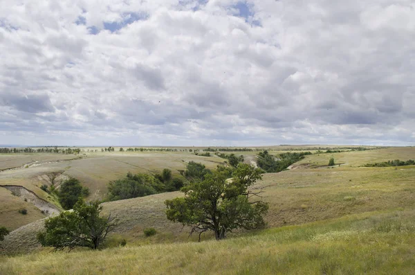 Steppe na březích Volhy — Stock fotografie