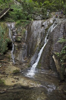 Soçi'de Shahe nehri yakınındaki şelale