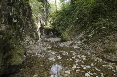 Lazarevskoye yakınlarındaki Kafkasya dağlarında Mamed Geçidi.