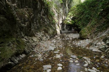 Lazarevskoye yakınlarındaki Kafkasya dağlarında Mamed Geçidi.