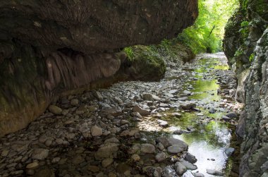 Lazarevskoye yakınlarındaki Kafkasya dağlarında Mamed Geçidi.