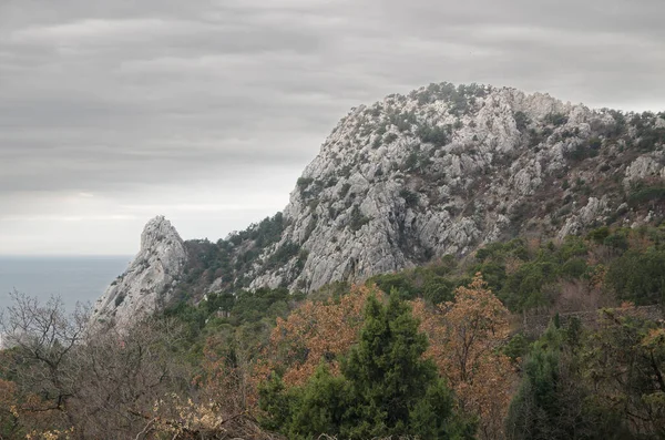 Pequeña Montaña Simeiz Crimea Con Forma Gato —  Fotos de Stock