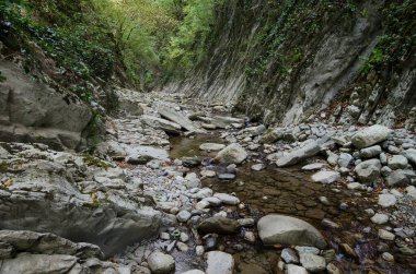 Lazarevskoye yakınlarındaki Kafkasya dağlarında Mamed Geçidi.