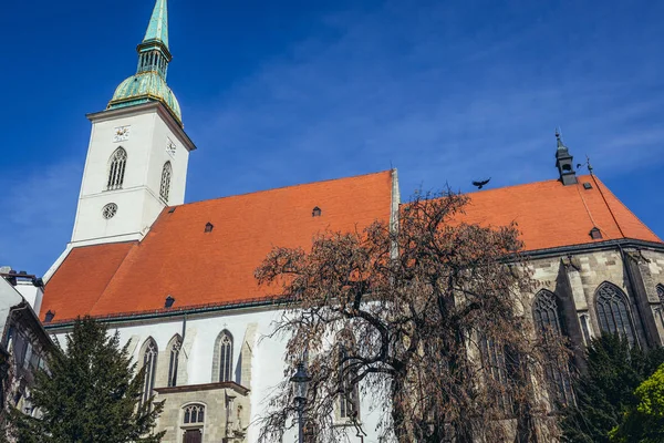 Régi Székesegyház Martin Történelmi Részén Város Bratislava Szlovákia — Stock Fotó