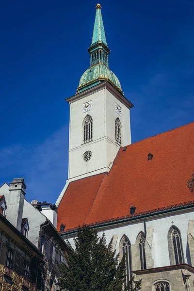 Old Cathedral of St Martin in historic part of Bratislava city, Slovakia