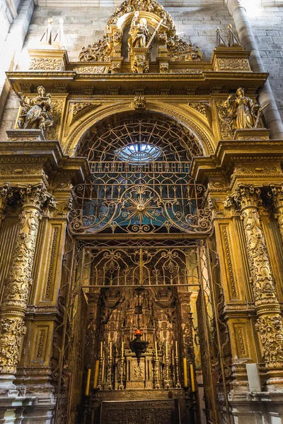 Side Altar Cathedral Porto City Portugal — Stock Photo, Image