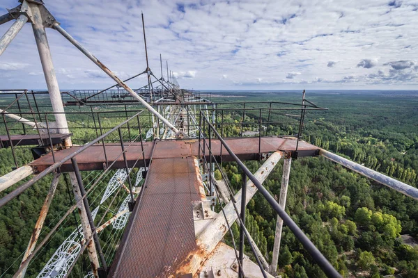 Abandoned Duga Radar System Chernobyl Exclusion Zone Ukraine — Stock Photo, Image
