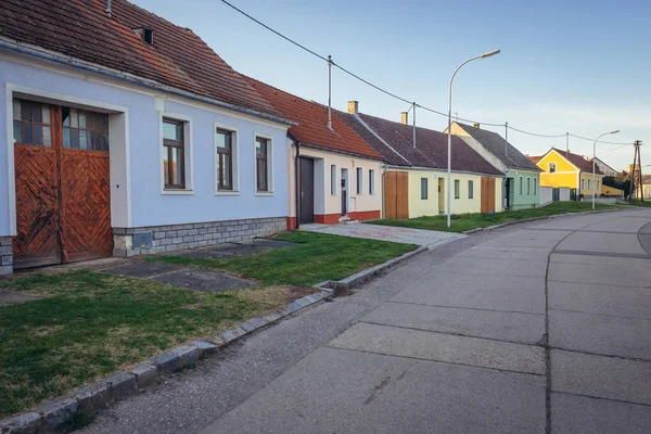 Huizen Rabensburg Kleine Stad Oostenrijk Buurt Van Slowaakse Grens — Stockfoto