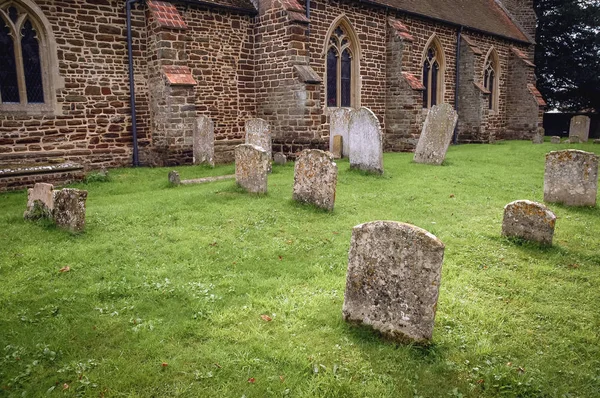 Pulloxhill October 2006 Graves Front Parish Church James Apostle Pulloxhill — Stock Photo, Image