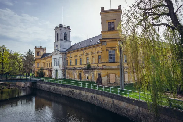 Ancien Château Médiéval Veseli Nad Moravou Petite Ville Dans Région — Photo