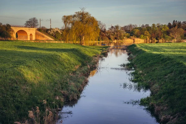 Pequeña Ciudad Bernhardsthal Baja Austria Cerca Frontera Con República Checa — Foto de Stock