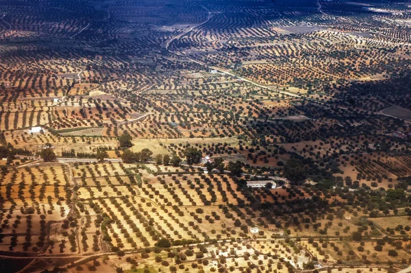 Vue Depuis Une Fenêtre Avion Passager Pendant Vol Dessus Tunisie — Photo