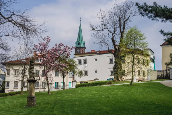 Parc Château Dans Ville Frydek Mistek Région Morave Silésienne République — Photo