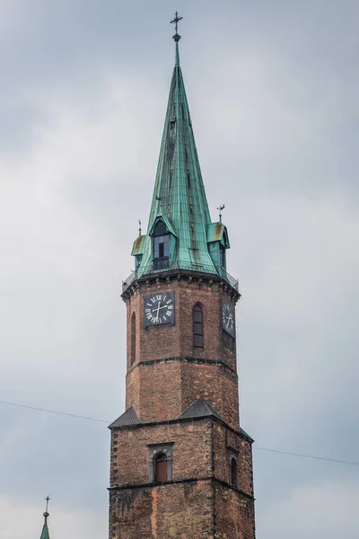 Église Saint Jean Baptiste Dans Ville Frydek Mistek Région Morave — Photo