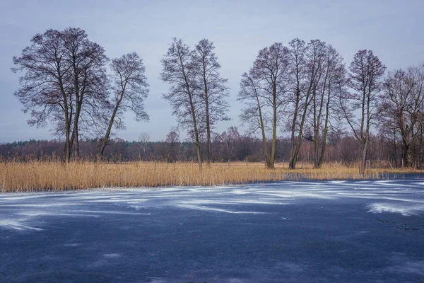 Kleine Lake Klucz Nabij Sikory Dorp Poolse Provincie Mazovië — Stockfoto
