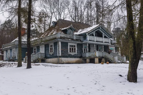 Jacht Van Houten Huis Het Oudste Gebouw Poolse Deel Van — Stockfoto