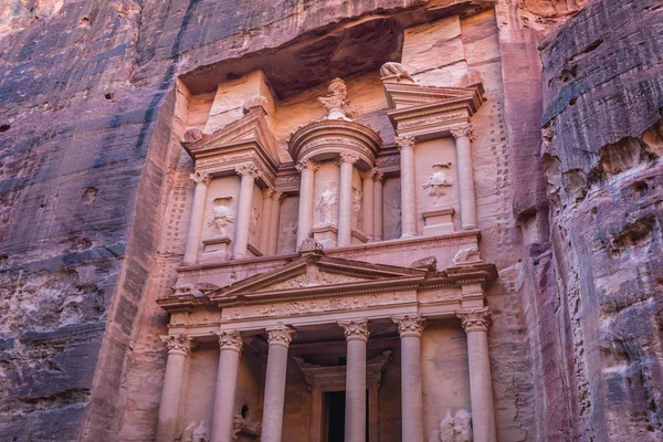 Immeuble Trésor Dans Ancienne Ville Petra Jordanie — Photo