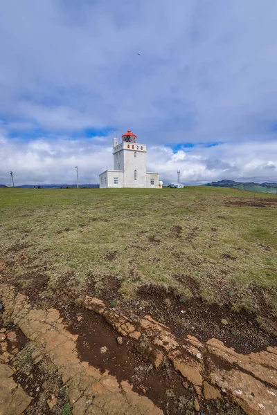 Faro Dyrholaey Cabo Región Sur Islandia — Foto de Stock