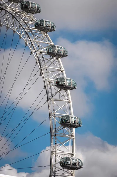 London September 2006 London Eye Observation Wheel South Bank River — Stock Photo, Image