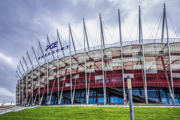 Warszawa Września 2017 Zewnętrzny Pge Narodowy Znany Również Jako Stadion — Zdjęcie stockowe