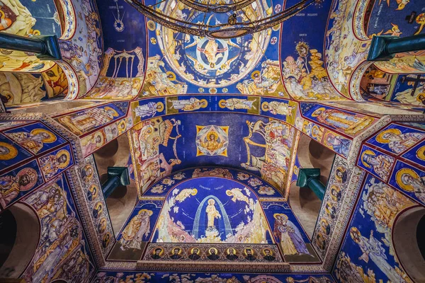 Bar Karadağ Mayıs 2017 Tavan Boyaları Ortodoks Kilisesi Jovan Vladimir — Stok fotoğraf