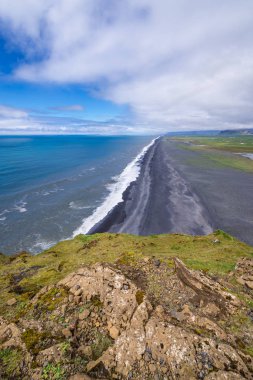 View from Dyrholaey cape in south part of Iceland clipart