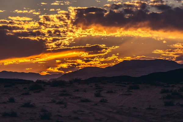 Zogenaamde Sabatah Populaire Plek Voor Het Bekijken Van Zonsondergang Woestijn — Stockfoto