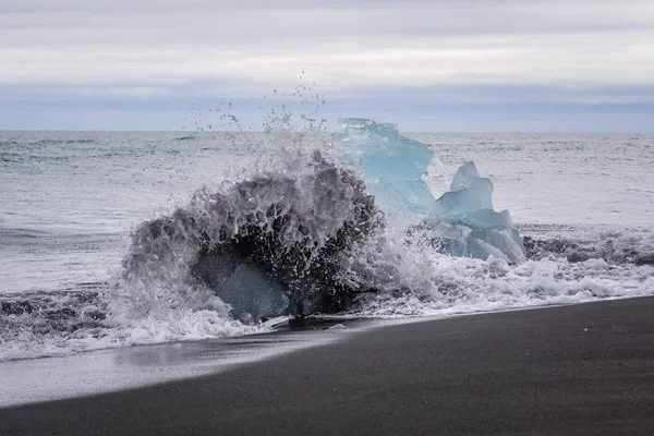 Diamond Beach na Islândia — Fotografia de Stock