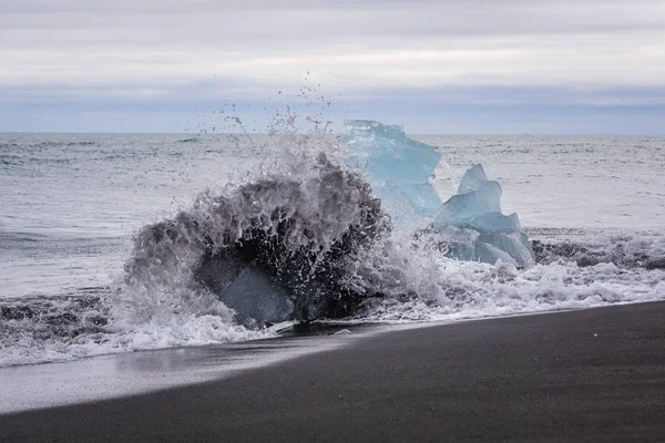 Spiaggia di diamanti in Islanda — Foto Stock