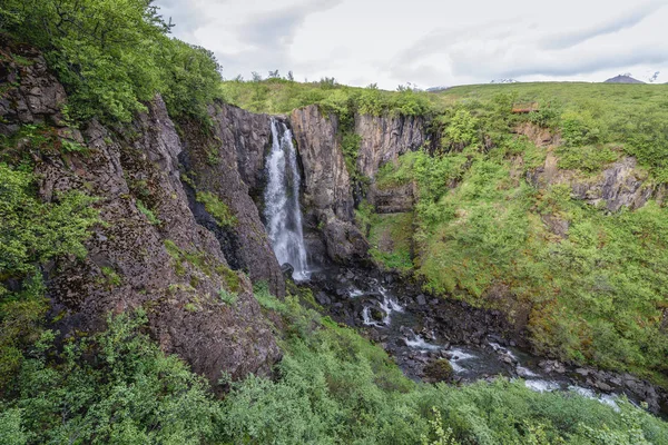 Hundafoss in island — Stockfoto