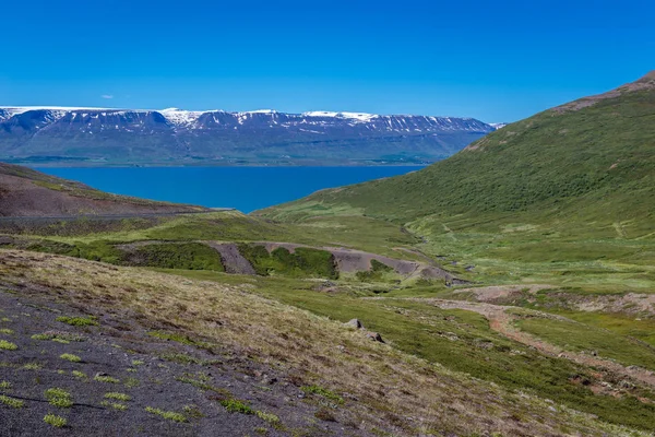 Fjord Eyjafjordur w Islandii — Zdjęcie stockowe