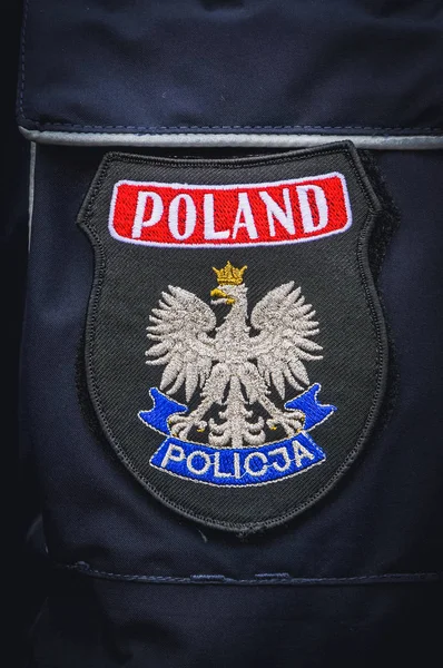 Policie ve Varšavě — Stock fotografie