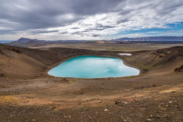 维提岛火山口在冰岛 — 图库照片