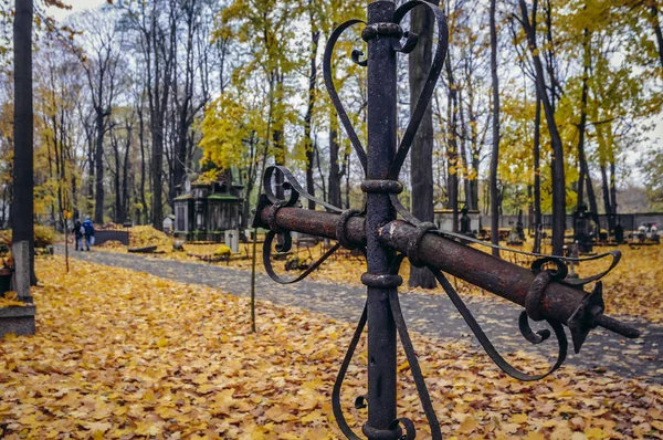 Ortodox kyrkogård i Warszawa — Stockfoto