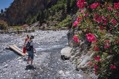 Samaria Gorge in Greece clipart