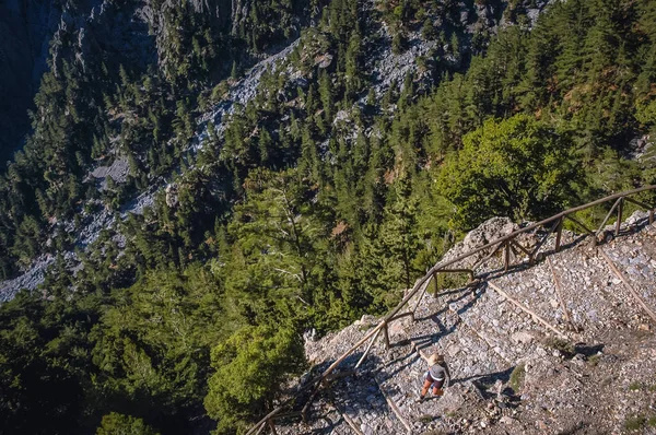 Самарійна ущелина в Греції — стокове фото