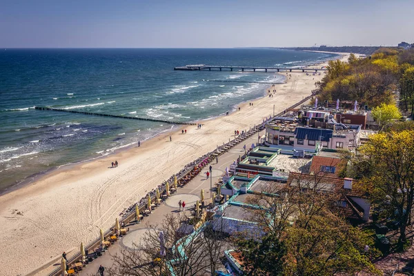 Costa do Báltico em Kolobrzeg — Fotografia de Stock