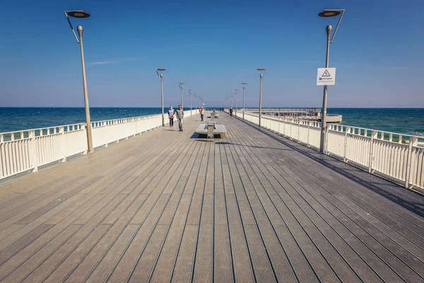 Cais em Kolobrzeg — Fotografia de Stock